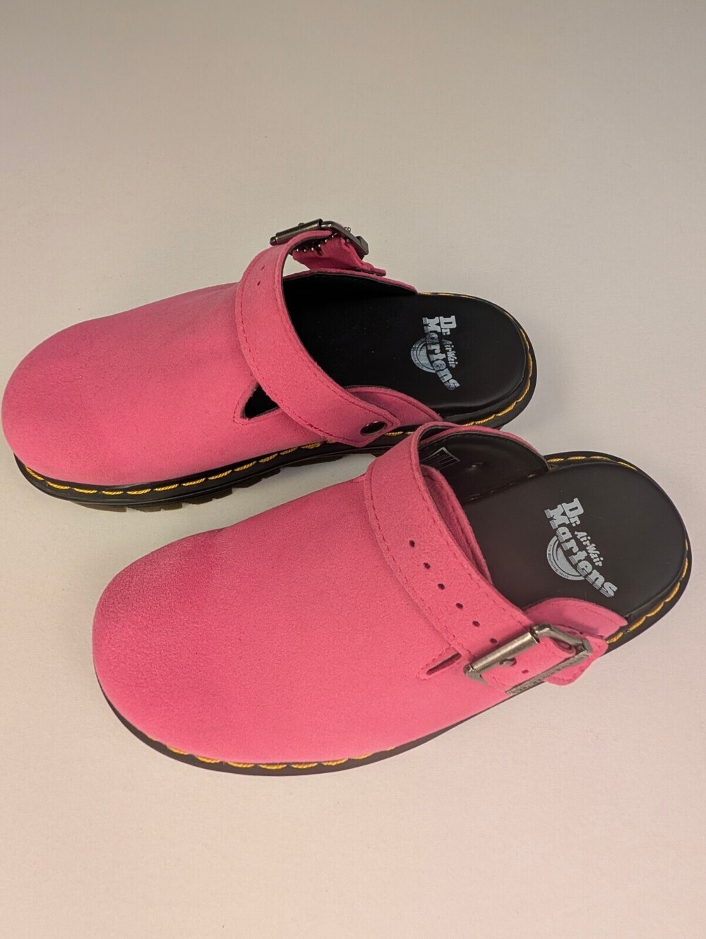 Dr.Martens Zebzag Suede Slingback Platform Mules Fuchsia Pink Size 7.5W/6.5M - Picture 6 of 14